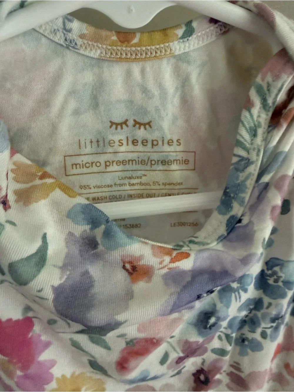Little Sleepies Preemie Flora Gown